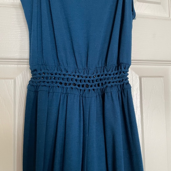 Turquoise Teal Blue Wide Leg Jumpsuit - Picture 4 of 4